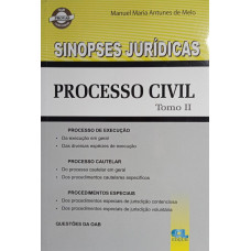 Sinopses Jurídicas - Processo Civil Tomo II (MELO, Manuel Maria Antunes de)